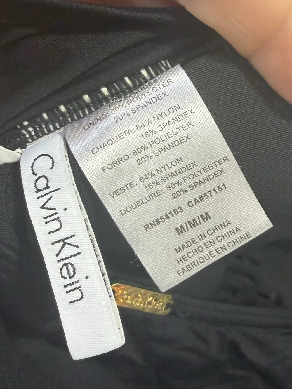 Calvin Klein Black Bandeau tankini with Removable Strap - Picture 4 of 4